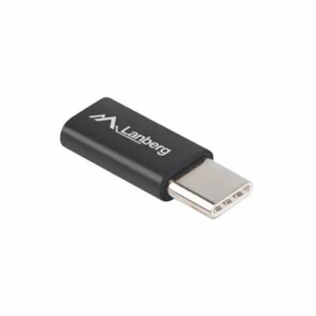 Lanberg AD-UC-UM-02 Adaptador USB tipo C macho a Micro USB hembra negro Lanberg AD-UC-UM-02 Adaptador USB tipo C macho a Micro USB hembra negro